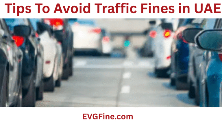 Tips To Avoid Traffic Fines in UAE